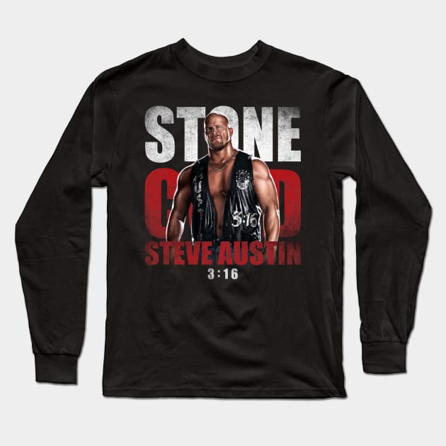 Smackdown Stone Cold Long Sleeve T-Shirt by Indiecate